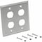 Eaton Tripp Lite Series 4 Port Double Gang Faceplate, Stainless Steel, Industrial Grade, IP44, TAA N206-FP04-IND - alternate 5