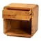 Bali & Pari Netra Modern and Contemporary Natural Real Burl Wood 1-Drawer Nightstand 253-13973-ZORO - alternate 7
