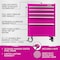 The Original Pink Box 26-Inch 5-Drawer Rolling Tool Cabinet, Pink PB2605RSC - alternate 5