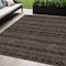 Homeroots 5' X 8' Chocolate And Brown Southwestern Washable Indoor Outdoor Area Rug 587525 - alternate 1