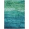 Homeroots 3' X 5' Teal Blue And Green Abstract Washable Indoor Outdoor Area Rug 618160 - alternate 6