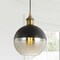 Jonathan Y Nixon 7.5" 1-Light MidCentury Modern Metal/Glass Adjustable Drop Globe LED Pendant, Brass Gold/Black JYL3513A - alternate 9