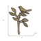 Homeroots 5" Antiqued Gold Cast Iron Bird Wall Hook 612075 - alternate 7