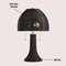 Jonathan Y Joanie 22" Bohemian Rustic Woven Rattan LED Table Lamp with Double Pull Chains, Black/Brass Gold JYL4040D - alternate 5