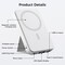 Alpha Digital Magnet Power Bank- 10,000mAh, Wireless Charge, Phone Stand -White ZL014-WT - alternate 5