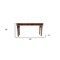 Homeroots 54" Brown Solid Wood Distressed Console Table 488792 - alternate 3