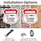 Signmission Alligator Warning Shield Sign Danger! No, 6 inch X 6 inch, Plastic Sign, 2PK SHI-P-2PACK-6-356 - alternate 4