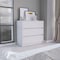 Homeroots 34" White Three Drawer Dresser 544037 - alternate 5