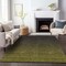 Homeroots 9' X 12' Olive Green And Charcoal Abstract Washable Indoor Outdoor Area Rug 588964 - alternate 4