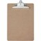 Saunders Brown Hardboard Clipboards - 1in Clip Capacity - 8 1/2in x 11in Sheet Size - Spring Clip - 5612 - alternate 2
