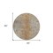 Homeroots 8' Terra Cotta Silver And Charcoal Round Oriental Washable Indoor Outdoor Area Rug 588848 - alternate 5