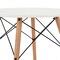 Homeroots 32" White and Natural Wood Round Top Dining Table 568199 - alternate 5