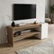 Homeroots 36in Beige Wood Fireplace Entertainment Center 725192 - alternate 3