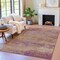 Homeroots 3' X 5' Merlot Beige And Blush Abstract Washable Indoor Outdoor Area Rug 630837 - alternate 2