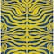 Homeroots 5' X 8' Yellow And Blue Animal Print Washable Indoor Outdoor Area Rug 600715 - alternate 6