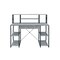 Homeroots 47" Gray and Black Computer Desk 491448 - alternate 4
