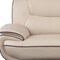 Homeroots 80" Beige Leather Sofa With Silver Legs 329459 - alternate 5