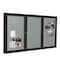 Ghent Indoor/Outdoor Enclosed Vinyl Bulletin Board, Bronze Aluminum Frame, 4'H x 8'W, 3 Door, Silver PB34896VX-193 - alternate 2
