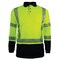 Reflective Apparel ANSI Type R Class 3 Long Sleeve Polo Shirt with Navy Bottom 316CT-LN-SM - alternate 1