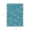 Homeroots 8' X 10' Teal Blue Ivory And Pink Floral Washable Indoor Outdoor Area Rug 597851 - alternate 5