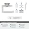 Amerock Esquire Polished Nickel/Stainless Steel Contemporary Single Post Toilet Paper Holder BH26617PNSS - alternate 6