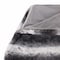 Homeroots 50" X 70" Gray and White Faux Fur Striped Plush Throw Blanket 354557 - alternate 4