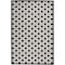 Homeroots 6' X 9' Black And White Geometric Indoor Outdoor Area Rug 546860 - alternate 1