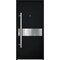 Vdomdoors Steel Door Deux 6072 Black Enamel Entry Door Painted W36xH80 Right hand Inswing DEUX6072EXD-BLK-W36 X H80-RH-I - alternate 1