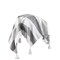 Homeroots 50" X 60" Gray and White Woven Cotton Striped Throw Blanket with Tassels 516597 - alternate 6