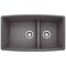 Blanco Performa Medium 1-3/4 Low Divide, Cinder 441474 - alternate 1