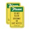 Signmission Please Do Not Block Driveway or Gate Access Thank You, 12'' X 18'' 2 Signs, Heavy Gauge Aluminum, 2PK A-1218-2PACK-23283 - alternate 1