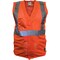 Reflective Apparel ANSI Type R Class 2 Three Pocket Mesh Breakaway Vest 502SX-OR-5X - alternate 1