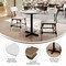 Flash Furniture 31.25" RND Tabletop, Seamless Surface Technology, White Faux Marble, 22x22 Black Table Height X-Base ST-RD31-WHMAR-T2222-GG - alternate 5
