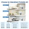 Edendirect 12,000 BTU (7,800 BTU DOE) Portable Air Conditioner Cools 450 sq. ft. with Heater, Dehum & Remote ZR-SPF2-12HG - alternate 6