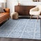 Homeroots 5' X 8' Sky Blue And Denim Blue Medallion Washable Indoor Outdoor Area Rug 589345 - alternate 7
