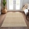 Homeroots 10' X 14' Gold And Ivory Chevron Washable Indoor Outdoor Area Rug 612261 - alternate 5