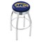 Holland Bar Stool Co 25" Chrome Kent State Swivel Bar Stool, Accent Ring L8C3C25KentSt - alternate 1
