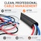 Kable Kontrol Self-Closing Woven Wrap Braided Cable Sleeving - 1/2in ID - 164ft - Black BSWW-050-BK-164 - alternate 5