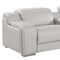 Homeroots 169" Light Gray Italian Leather Reclining USB Sofa 632874 - alternate 8