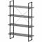 Lorell SOHO 4 Shelf Metal Frame Bookcase 29" x 11.8" x 57.5" 97620 - alternate 1