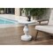 Monarch Specialties Accent Table 25"h, Indoor or Outdoor, Nightstand, Round, Side Table, White, Transitional I 4161 - alternate 2
