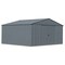 Arrow Classic 14 x 12 x 7 ft Charcoal Steel Storage Shed CLG1412CC - alternate 1