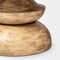 Homeroots 60" Natural Rounded Solid Wood Pedestal Base Dining Table 380473 - alternate 4