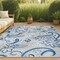 Jonathan Y Gordes Paisley High-Low Light Gray/Blue 5 ft. x 8 ft. Indoor/Outdoor Area Rug AMC103C-5 - alternate 1
