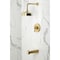 Kingston Brass Single-Handle Pressure Balanced Tub and Shower Faucet, Brushed Brass KB6337AL - alternate 3