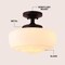 Jonathan Y Marfa 14" 1-Light Modern Farmhouse Schoolhouse Frosted Glass/Metal LED Semi Flush Mount, Oil Rubbed B JYL7517F - alternate 10