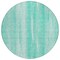 Homeroots 8' Aqua Teal Blue And Ivory Round Botanical Leaves Washable Indoor Outdoor Area Rug 581962 - alternate 5