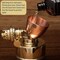 Kings County Tools Brass Oil Lamp 13 in Extra-Bright Hurricane Lamp with Antique-Style Brass Body & Glass Chimney GW78A05-02 - alternate 5