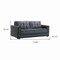 Homeroots 78" Gray Chenille Convertible Futon Sleeper Sofa And Toss Pillows With Storage 607138 - alternate 7