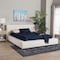 Baxton Studio Bardia Modern Cream Boucle Queen Platform Bed with Wide Railing 254-13934-ZORO - alternate 6